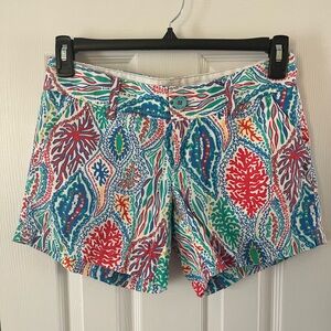 Lilly Pulitzer Vibrant Coral Print Women's Shorts
